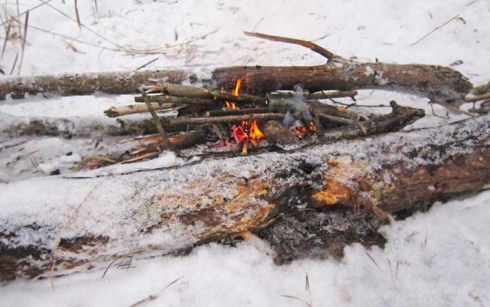 How to Start a Fire With Wet Wood